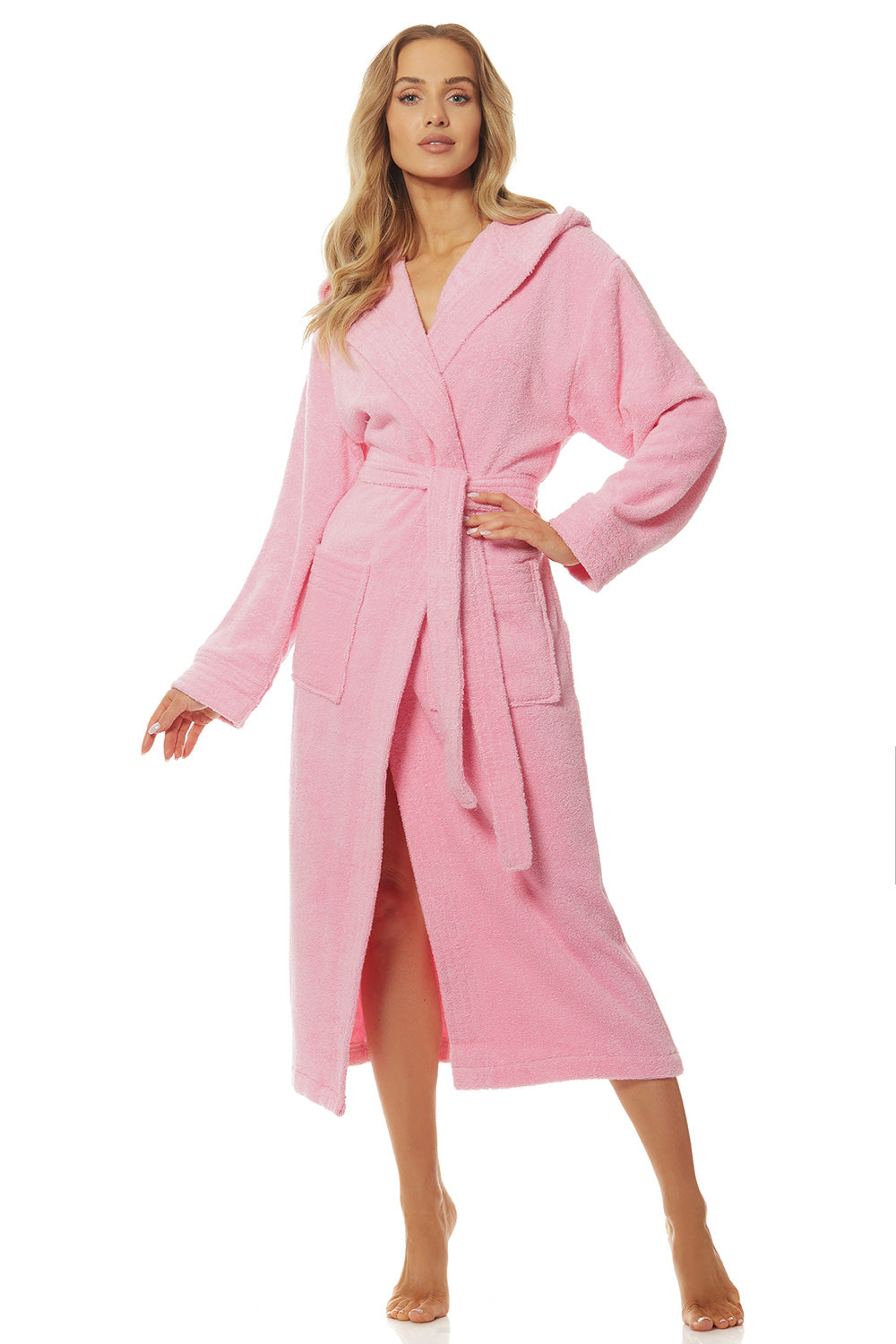 Long bathrobe model 152618 L&L collection