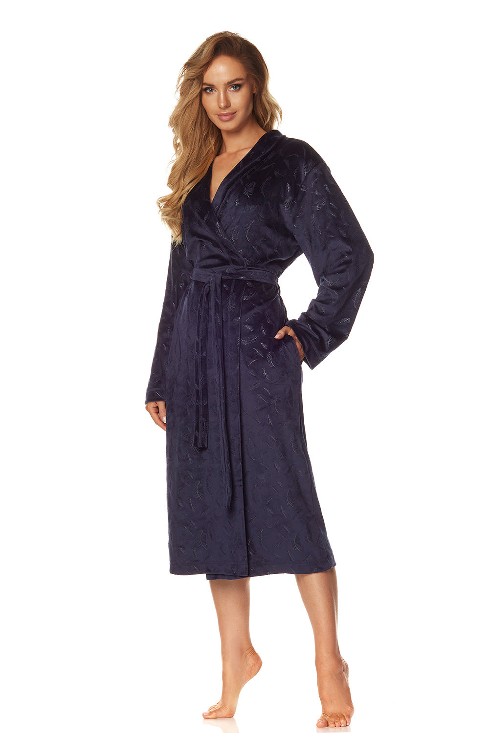 Long bathrobe model 152620 L&L collection
