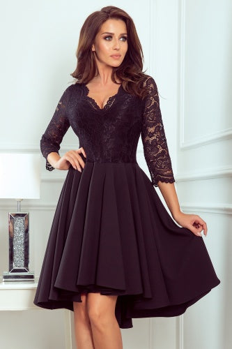 Classy lace dress with long back